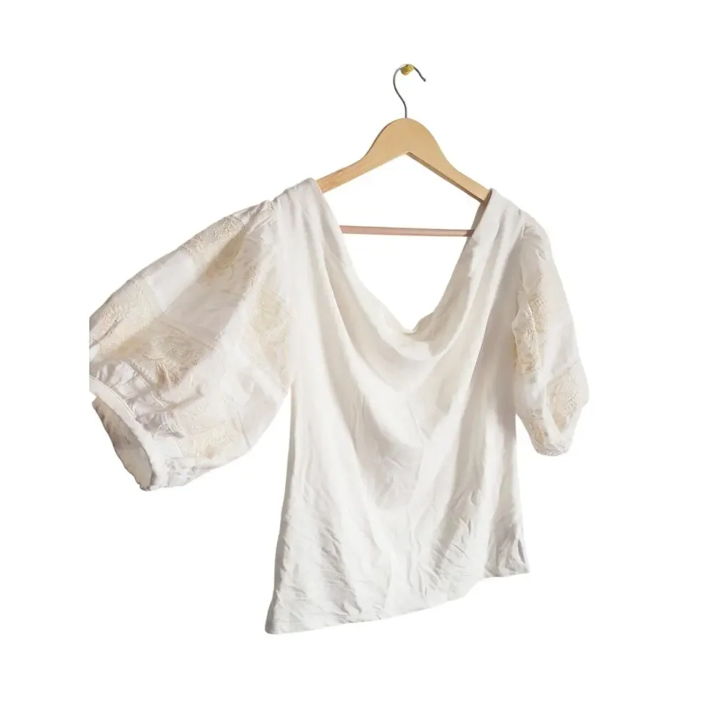 Free People Rock With It Top Ivory Size Large